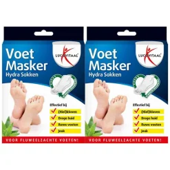 Lucovitaal 2x Voetmasker Hydra Sokken 1 paar