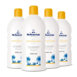 Melkmeisje 4x Bad en Douche Crème Zonnebloem en Melk 2000 ml