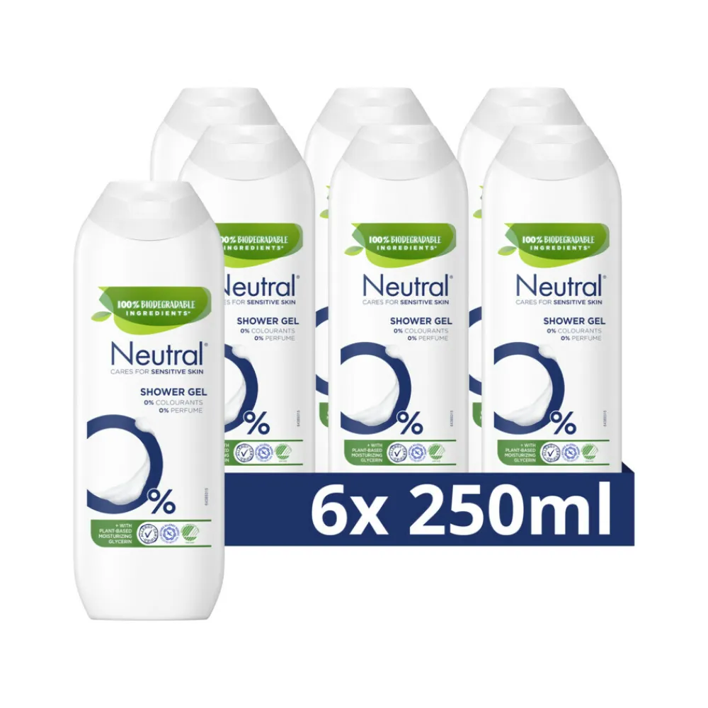 Neutral 6x Douchegel Parfumvrij 250 ml