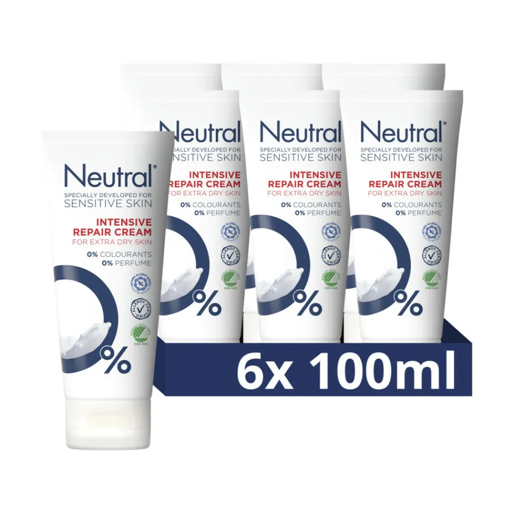 Neutral 6x 0% Intensive Repair Cream Parfumvrij 100 ml