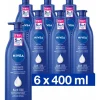 NIVEA 6x Bodymilk Verzorgend met pomp 400 ml