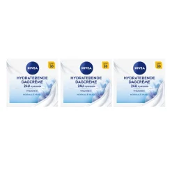 NIVEA 3x Dagcrème Hydraterend SPF 30 50 ml