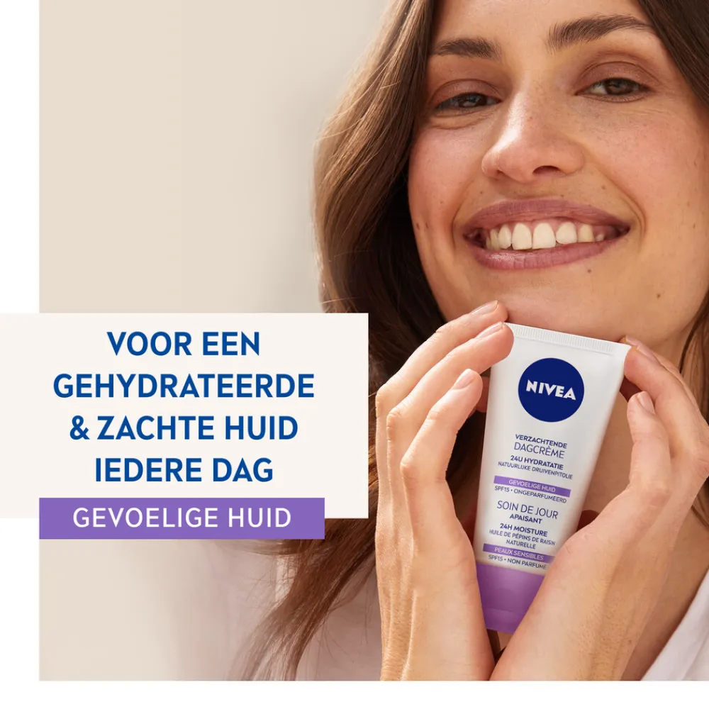 NIVEA 3x Dagcrème Verzachtend SPF 15 50 ml