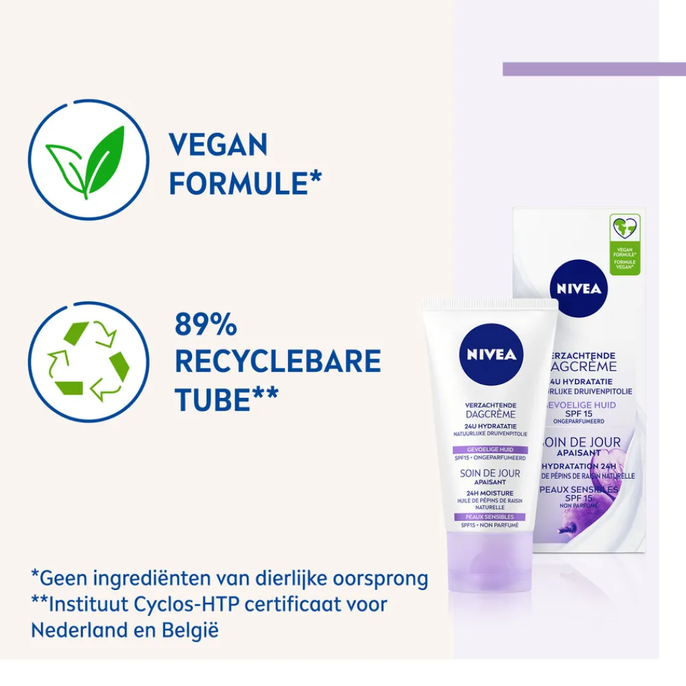 NIVEA 3x Dagcrème Verzachtend SPF 15 50 ml