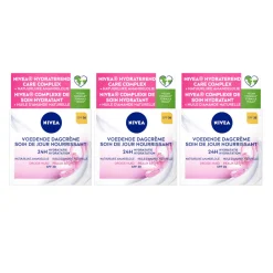 NIVEA 3x Dagcrème Voedend SPF 30 50 ml