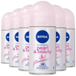 NIVEA 6x Deodorant Pearl & Beauty Roll-On 50 ml