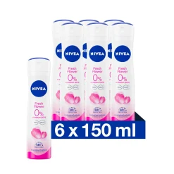 NIVEA 6x Deodorant Spray Fresh Flowers 150 ml