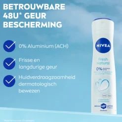 NIVEA 6x Deodorant Spray Fresh Natural 150 ml
