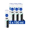 NIVEA 6x Deodorant Spray Invisible Fresh For Black & White 150 ml