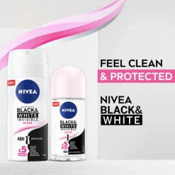 NIVEA 6x Deodorant Spray Invisible For Black & White 100 ml