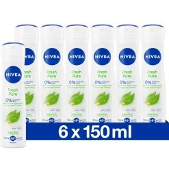 NIVEA 6x Deodorant Spray Pure & Natural Jasmine 150 ml