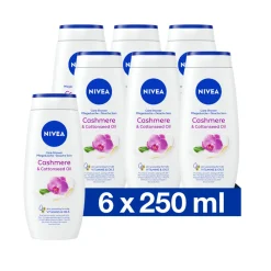NIVEA 6x Douchecrème Cashmere & Cotton Seed Oil 250 ml