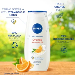 NIVEA 6x Douchecrème Orange en Avocado 250 ml