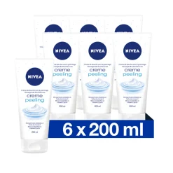 NIVEA 6x Douchecrème Scrub Peeling 200 ml