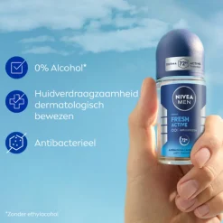 NIVEA Men 6x Deodorant Roller Fresh Active 50 ml