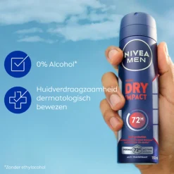 NIVEA Men 6x Deodorant Spray Dry Impact 150 ml