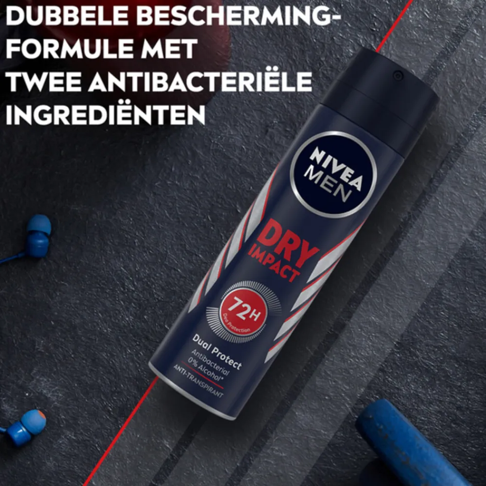 NIVEA Men 6x Deodorant Spray Dry Impact 150 ml