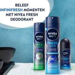 NIVEA Men 6x Deodorant Spray Fresh Active 150 ml