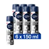 NIVEA Men 6x Deodorant Spray Invisible for Black & White 150 ml