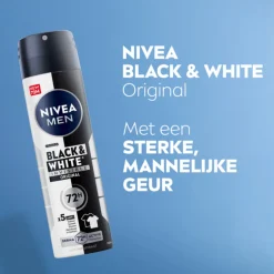 NIVEA Men 6x Deodorant Spray Invisible for Black & White 150 ml