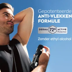 NIVEA Men 6x Deodorant Spray Invisible for Black & White 150 ml