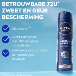 NIVEA Men 6x Deodorant Spray Protect & Care 150 ml