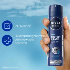 NIVEA Men 6x Deodorant Spray Protect & Care 150 ml