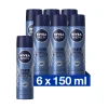 NIVEA Men 6x Deodorant Spray Silver Protect Polar Blue 150 ml