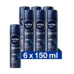 NIVEA Men 6x Deospray Deep Beat 150 ml