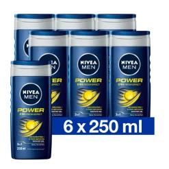 NIVEA Men 6x Douchegel Power Refresh 250 ml