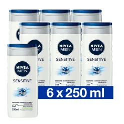 NIVEA Men 6x Douchegel Sensitive 250 ml