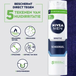 Heren NIVEA Men 6x Scheergel Sensitive 200 ml