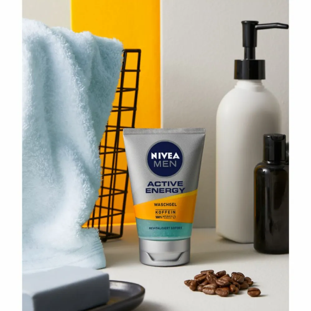 NIVEA Men 6x Skin Energy Face Cleansing Gel 100 ml