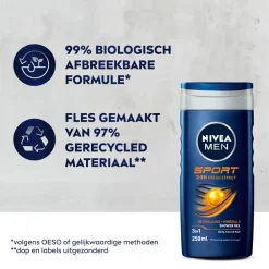 NIVEA Men 6x Sport Douchegel 250 ml