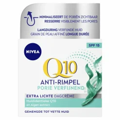 NIVEA 3x Q10 Dagcrème Anti-Rimpel Extra Licht SPF 15 50 ml