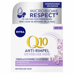 NIVEA 3x Q10 Dagcrème Anti-Rimpel Gevoelige Huid SPF 15 50 ml