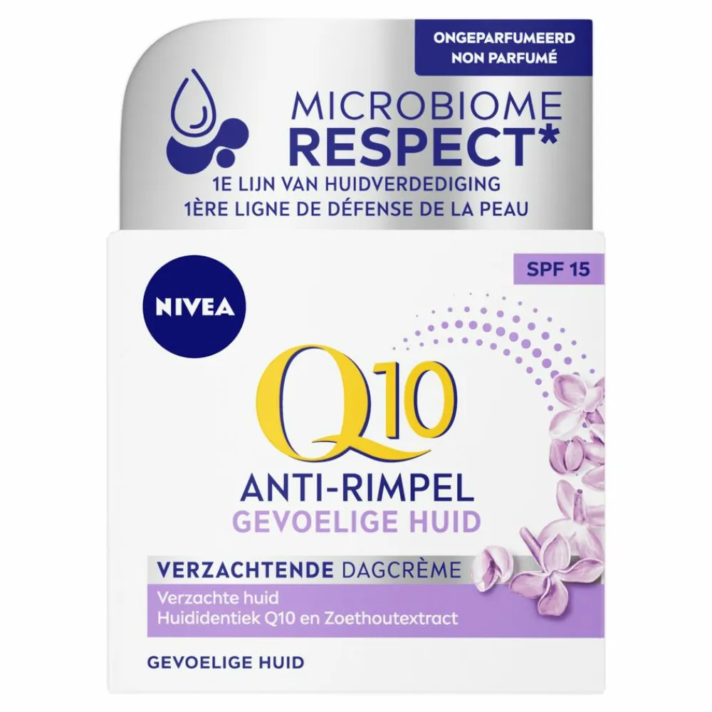 NIVEA 3x Q10 Dagcrème Anti-Rimpel Gevoelige Huid SPF 15 50 ml