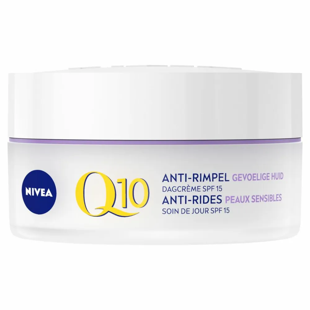 NIVEA 3x Q10 Dagcrème Anti-Rimpel Gevoelige Huid SPF 15 50 ml