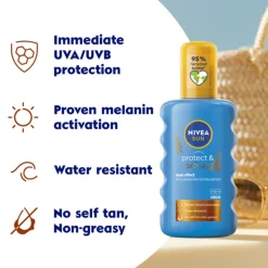 NIVEA Sun 6x Protect & Bronze Zonnespray SPF 50 200 ml