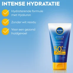 NIVEA Sun 2x Protect & Hydrate Zonnecrème Invisible Finish SPF 50+ 150 ml
