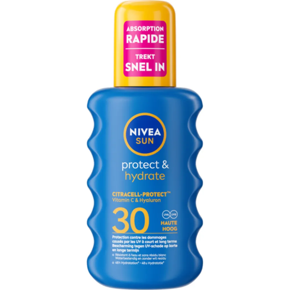 NIVEA Sun 6x Protect & Hydrate Zonnespray SPF 30 200 ml