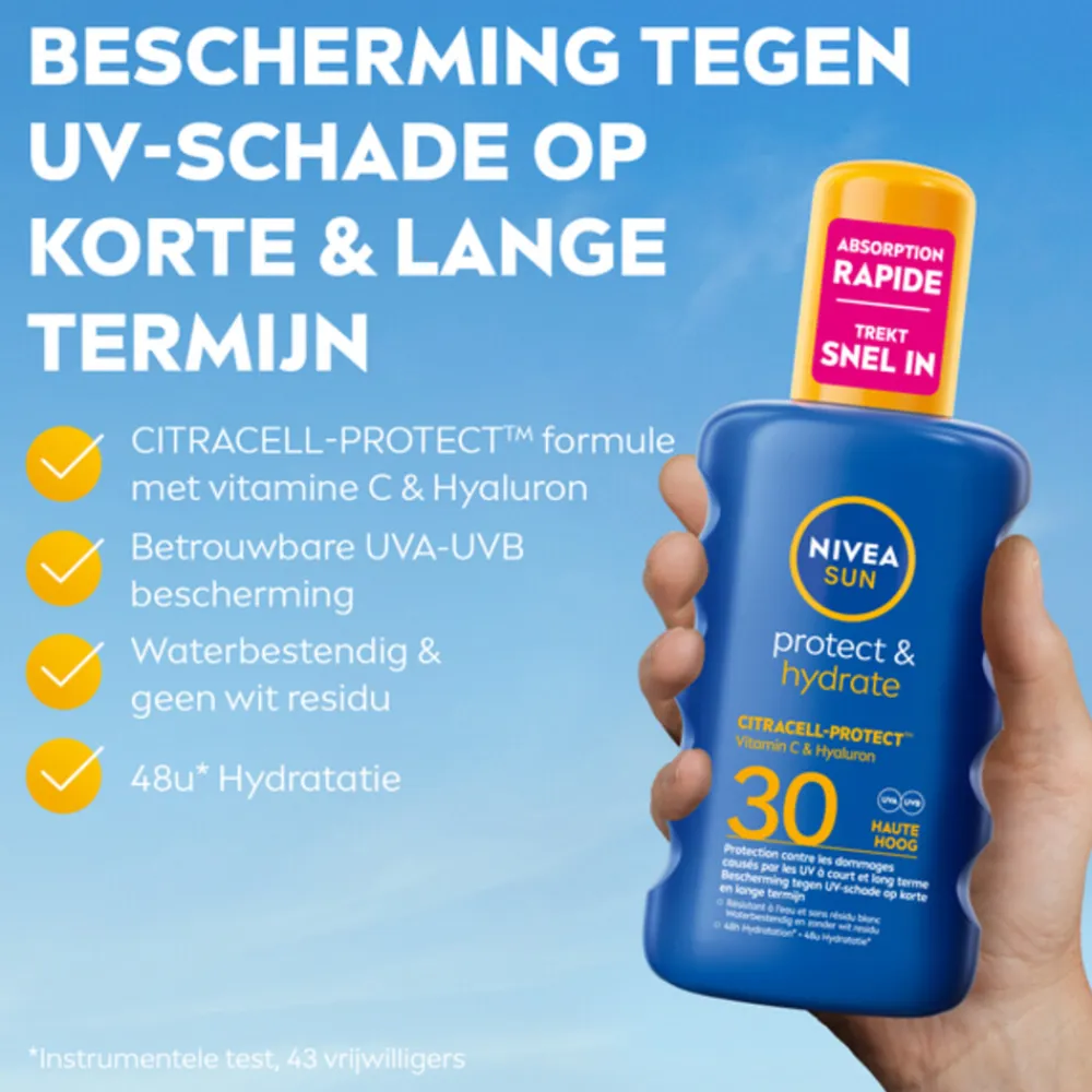 NIVEA Sun 6x Protect & Hydrate Zonnespray SPF 30 200 ml