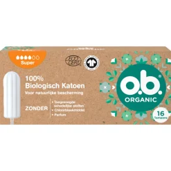 OB 3x Organic Cotton Super 16 stuks