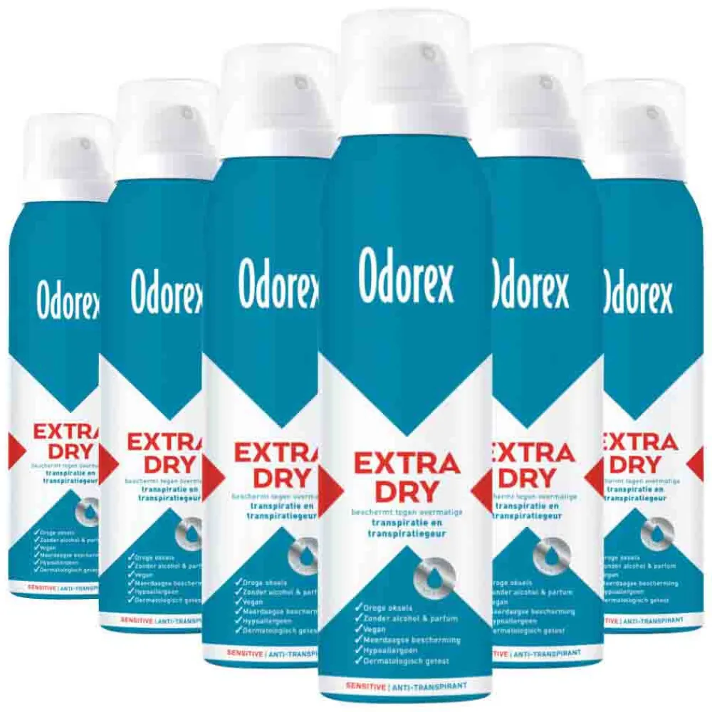 Odorex 6x Extra Dry Antitranspirant Spray Sensitive 150 ml