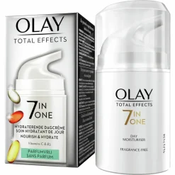 Olay 4x Total Effects 7-in-1 Hydraterende Dagcrème Parfumvrij 50 ml