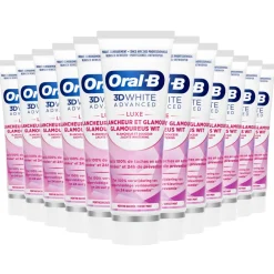 Oral-B 12x Tandpasta 3DWhite Advanced Luxe Glamorous White 75 ml