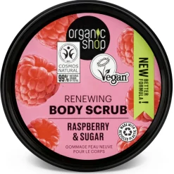 Organic Shop 6x Body Scrub Raspberry Cream 250 ml