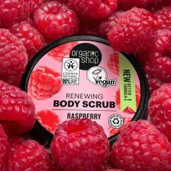 Organic Shop 6x Body Scrub Raspberry Cream 250 ml