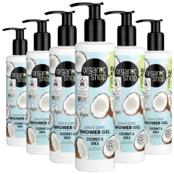 Organic Shop 6x Daily Care Coconut and Shea Shower Gel 280 ml