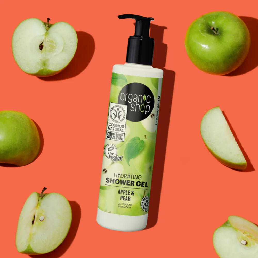 Organic Shop 6x Douchegel Apple and Pear 280 ml